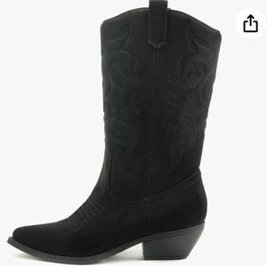 Soda Suede Cowgirl Boots
